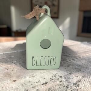 Rae Dunn BLESSED ceramic birdhouse